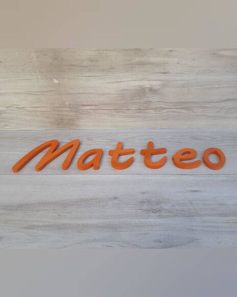 Nome de Parede Personalizado em mdf - Linha Mv - Matteo