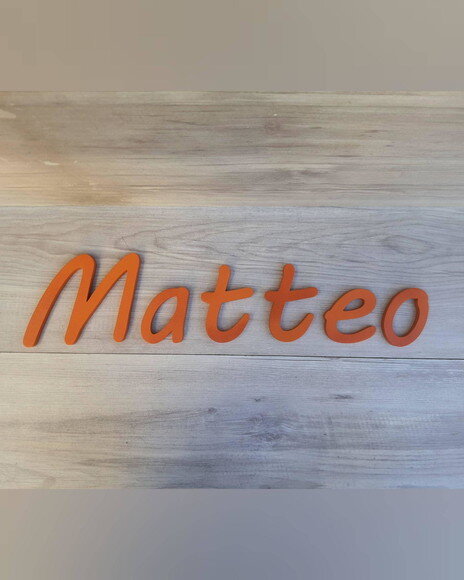 Nome de Parede Personalizado em mdf - Linha Mv - Matteo
