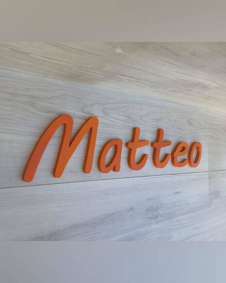 Nome de Parede Personalizado em mdf - Linha Mv - Matteo