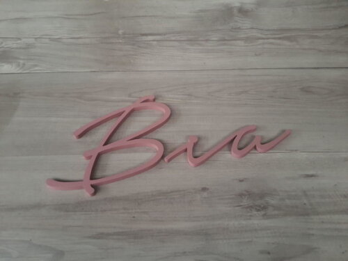Nome de Parede Personalizado em mdf - Linha Nt - Bia