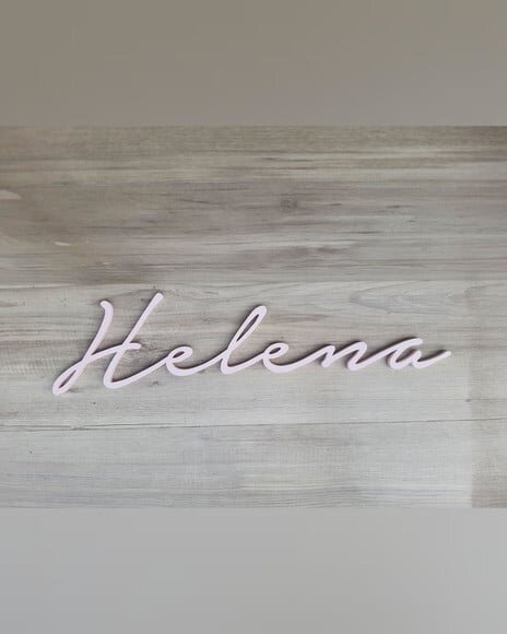 Nome de Parede Personalizado em mdf - Linha Nt - Helena