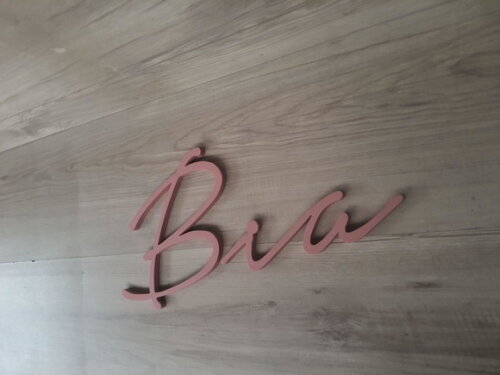 Nome de Parede Personalizado em mdf - Linha Nt - Bia