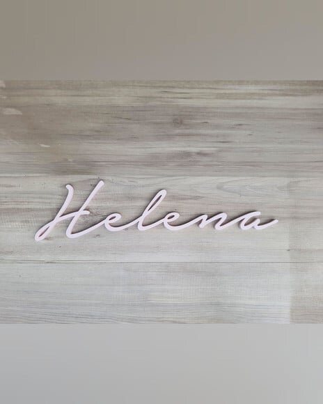 Nome de Parede Personalizado em mdf - Linha Nt - Helena