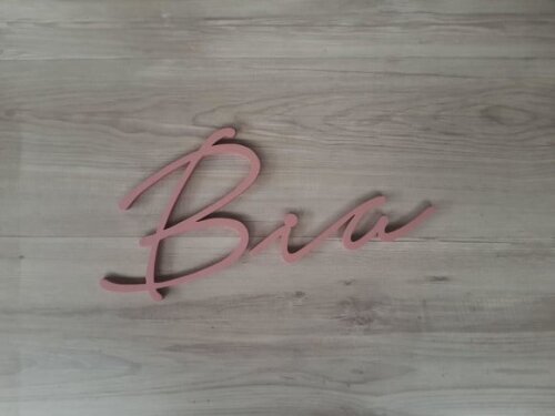 Nome de Parede Personalizado em mdf - Linha Nt - Bia