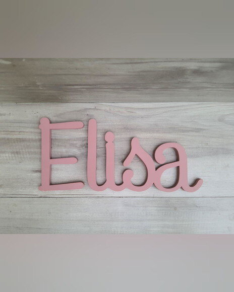 Nome de Parede Personalizado em mdf - Linha Ps - Elisa