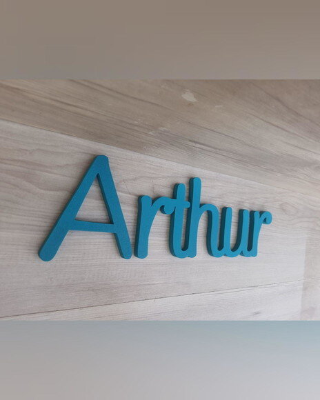 Nome de Parede Personalizado em mdf - Linha Ps - Arthur