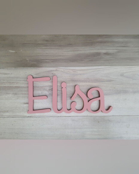 Nome de Parede Personalizado em mdf - Linha Ps - Elisa