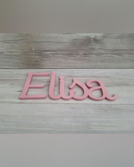 Nome de Parede Personalizado em mdf - Linha Ps - Elisa
