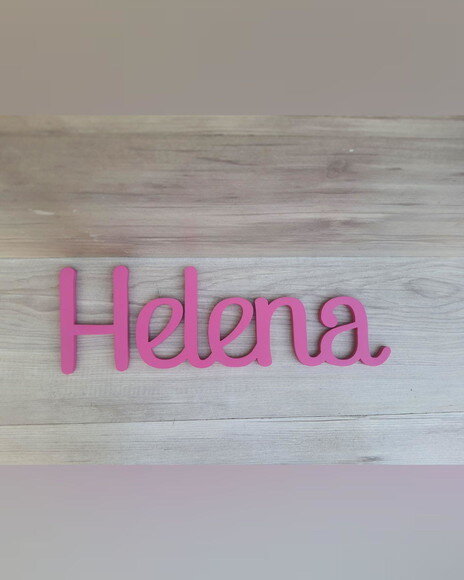 Nome de Parede Personalizado em mdf - Linha Ps - Helena
