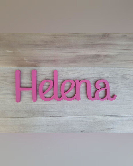 Nome de Parede Personalizado em mdf - Linha Ps - Helena