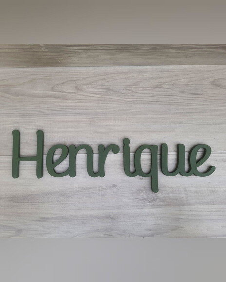 Nome de Parede Personalizado em mdf - Linha Ps - Henrique