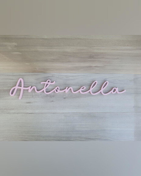 Nome de Parede Personalizado em mdf - Linha Ss - Antonella