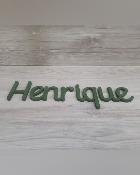 Nome de Parede Personalizado em mdf - Linha Ps - Henrique