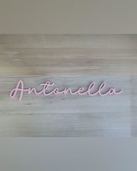 Nome de Parede Personalizado em mdf - Linha Ss - Antonella