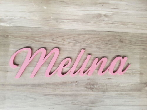 Nome de Parede Personalizado em mdf - Linha Ss - Melina