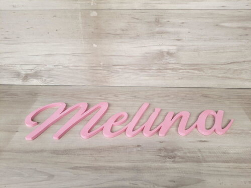 Nome de Parede Personalizado em mdf - Linha Ss - Melina