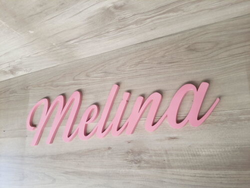 Nome de Parede Personalizado em mdf - Linha Ss - Melina