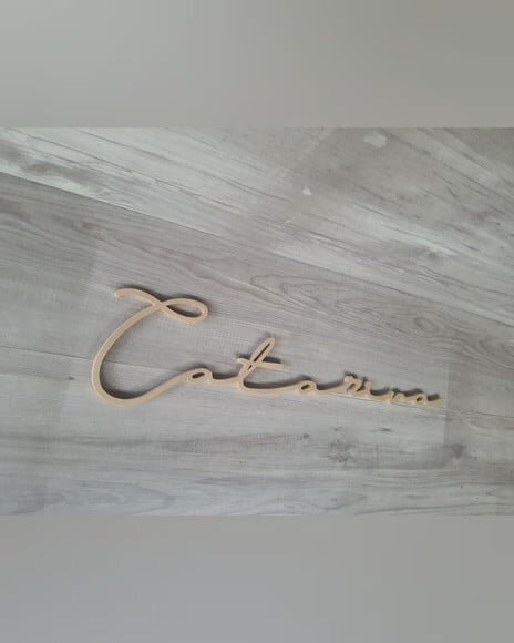 Nome de Parede Personalizado em mdf - Linha Ty - Catarina