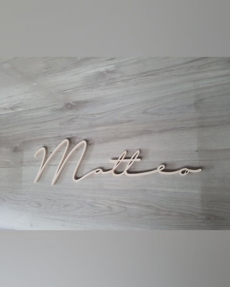 Nome de Parede Personalizado em mdf - Linha Ty - Matteo