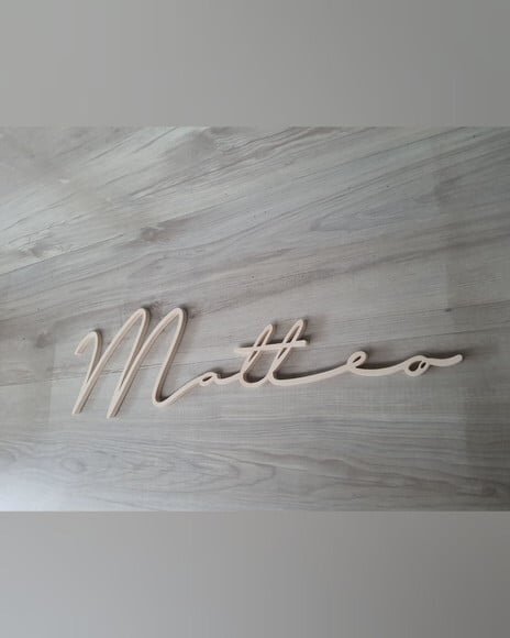 Nome de Parede Personalizado em mdf - Linha Ty - Matteo