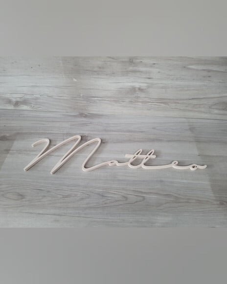 Nome de Parede Personalizado em mdf - Linha Ty - Matteo