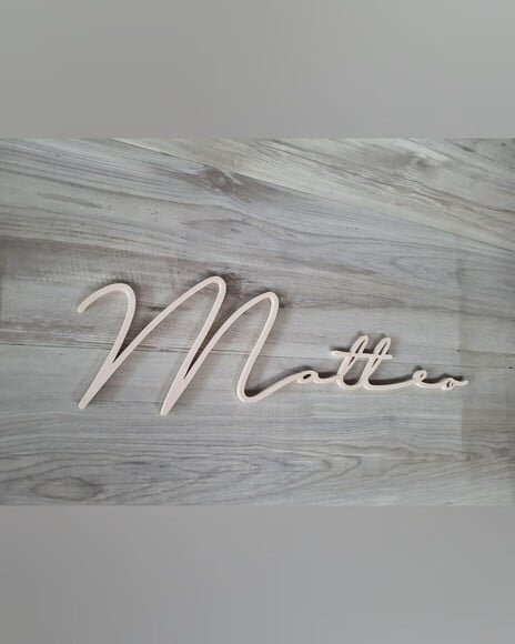 Nome de Parede Personalizado em mdf - Linha Ty - Matteo