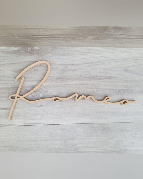 Nome de Parede Personalizado em mdf - Linha Ty - Romeo