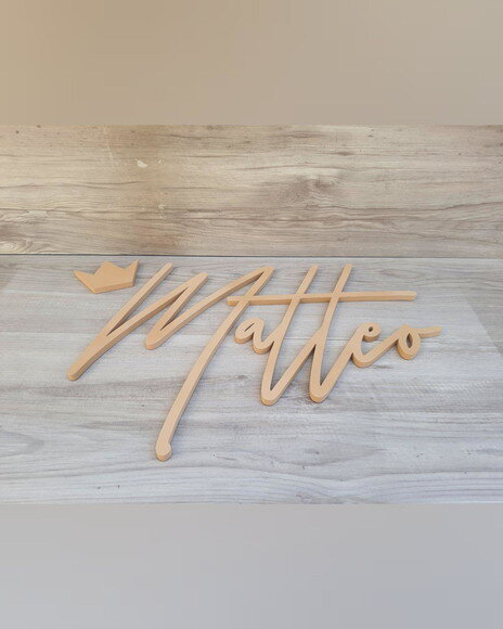 Nome de Parede Personalizado em mdf - Matteo - 34 cm