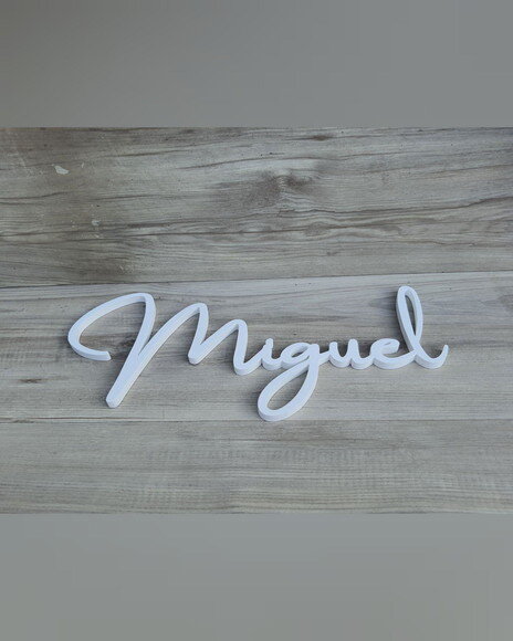 Nome de Parede Personalizado em mdf - Miguel - 18 cm