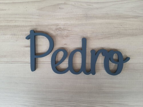Nome de Parede Personalizado em mdf - Pedro - Linha Ps