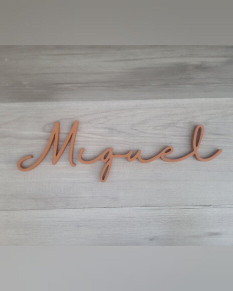 Nome de Parede Personalizado em mdf - Romeo
