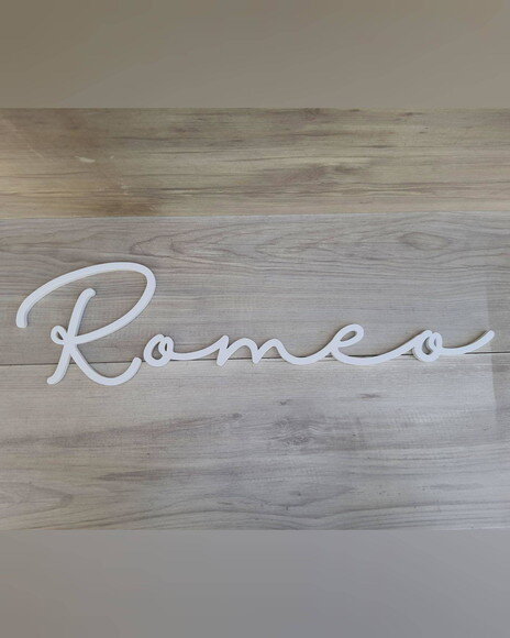Nome de Parede Personalizado em mdf - Romeo