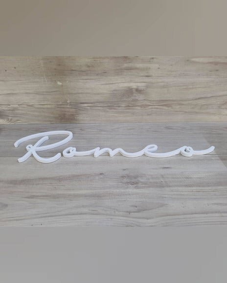 Nome de Parede Personalizado em mdf - Romeo