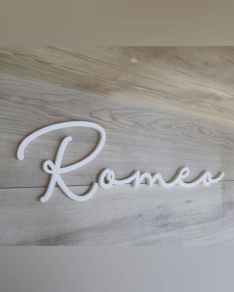 Nome de Parede Personalizado em mdf - Romeo