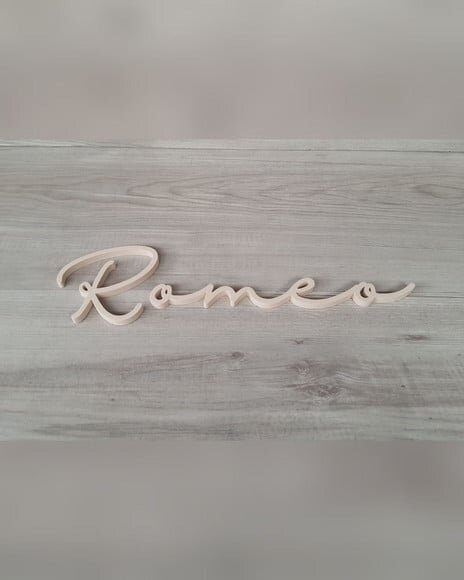 Nome de Parede Personalizado em mdf - Romeo