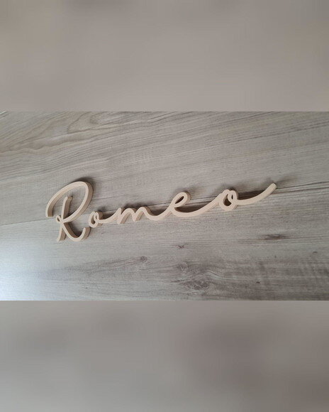 Nome de Parede Personalizado em mdf - Romeo