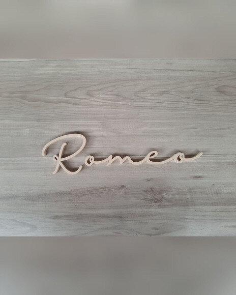 Nome de Parede Personalizado em mdf - Romeo