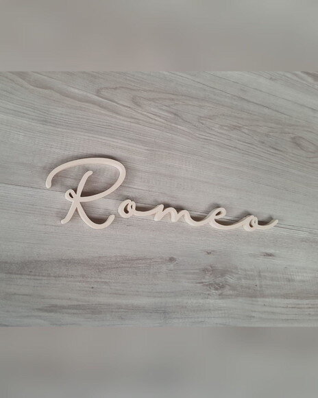 Nome de Parede Personalizado em mdf - Romeo