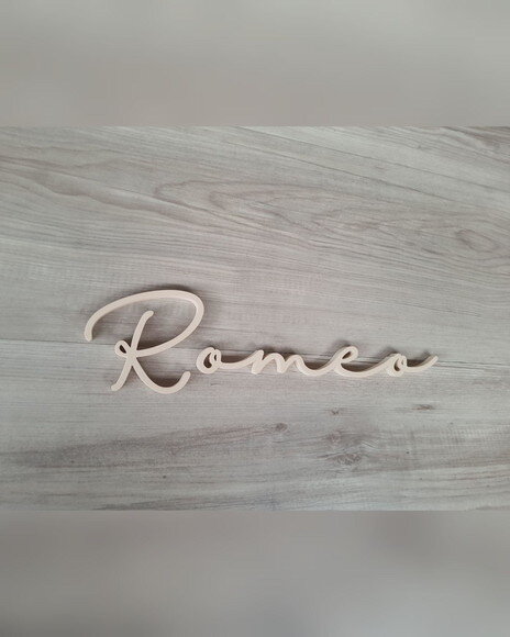 Nome de Parede Personalizado em mdf - Romeo