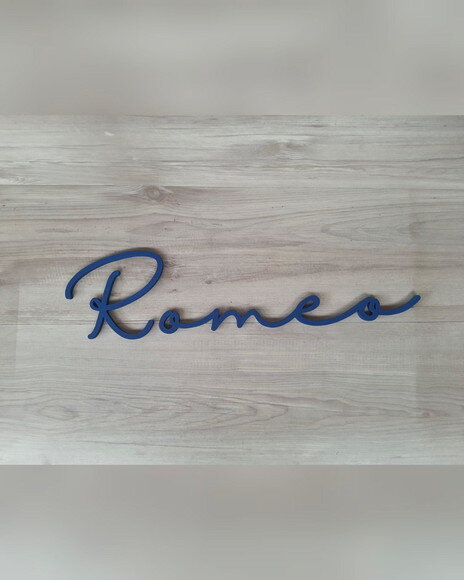 Nome de Parede Personalizado em mdf - Romeo