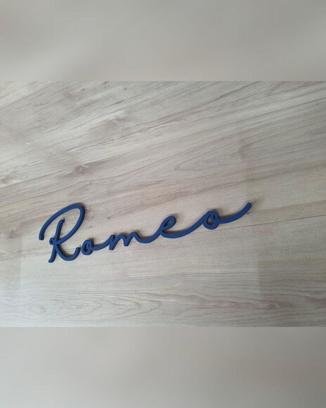 Nome de Parede Personalizado em mdf - Romeo