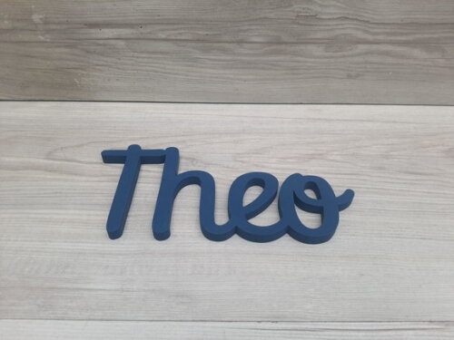 Nome de Parede Personalizado em mdf - Theo - Linha Ps