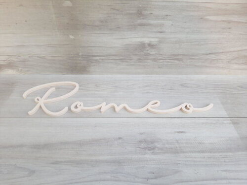 Nome de Parede Personalizado em mdf - Romeo - Linha Hl