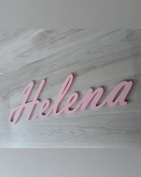 Nome de Parede Personalizado em mdf -linha Nt -helena -20 cm