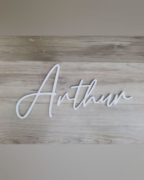 Nome de Parede Personalizado em mdf Linha Bc - Arthur