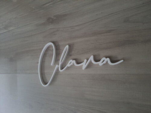 Nome de Parede Personalizado em mdf Linha Bc - Clara - 16 cm