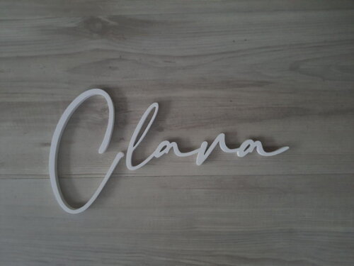 Nome de Parede Personalizado em mdf Linha Bc - Clara - 16 cm