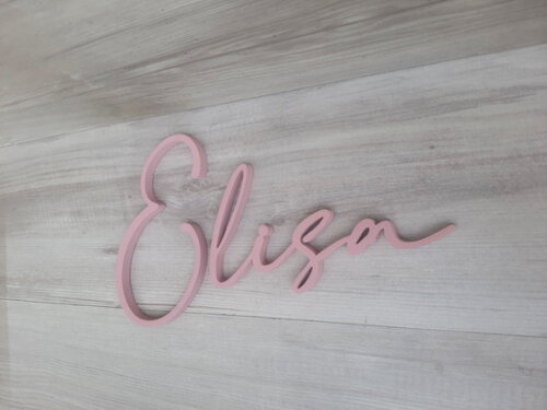 Nome de Parede Personalizado em mdf Linha Bc - Elisa