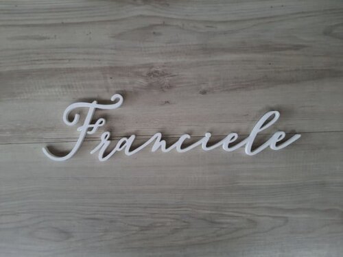 Nome de Parede Personalizado em mdf Linha Bc - Franciele
