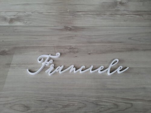 Nome de Parede Personalizado em mdf Linha Bc - Franciele